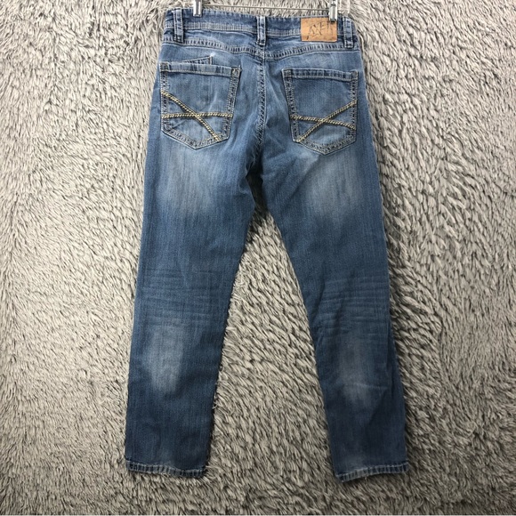 TK Axel Jeans Mens Size 34 Athletic Hartford Whiskered Straight Leg - Picture 1 of 13
